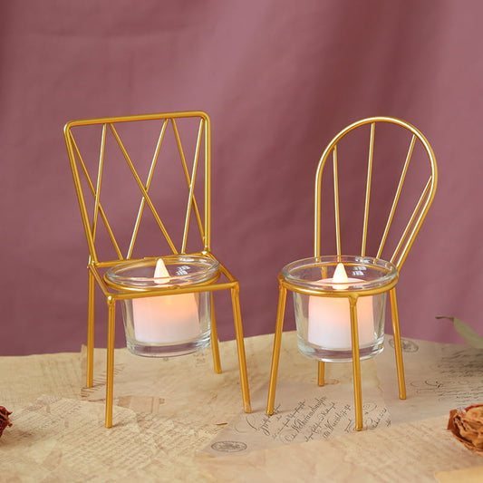 Chair Metal Candle Holder