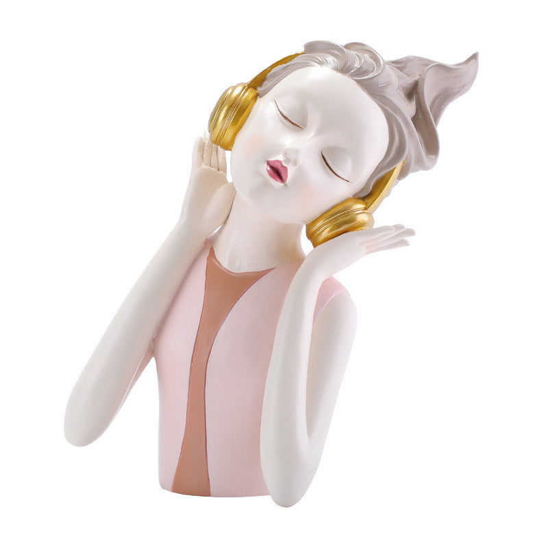 Headphones Girl Ornament