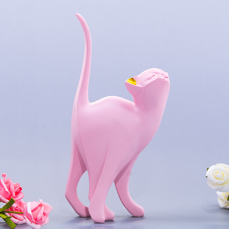 Pink Cat Resin Ornament