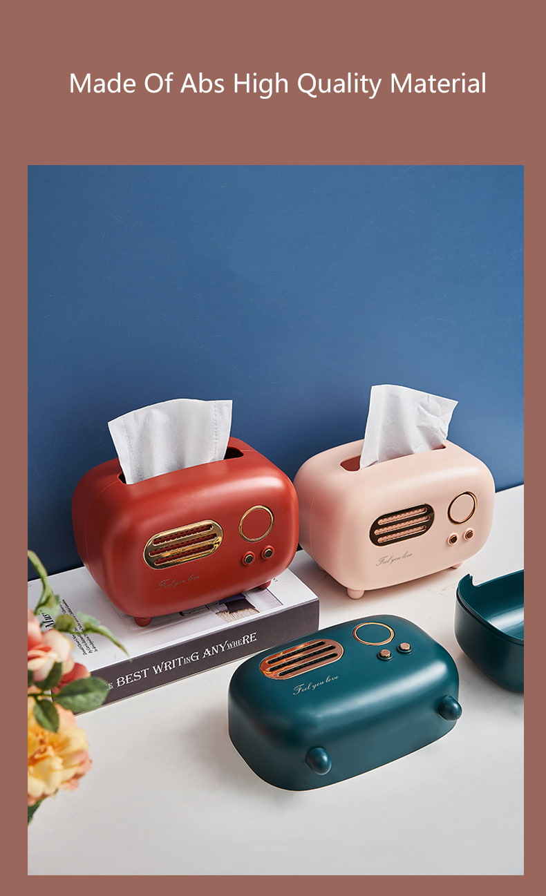 Retro Radio Tissue Box