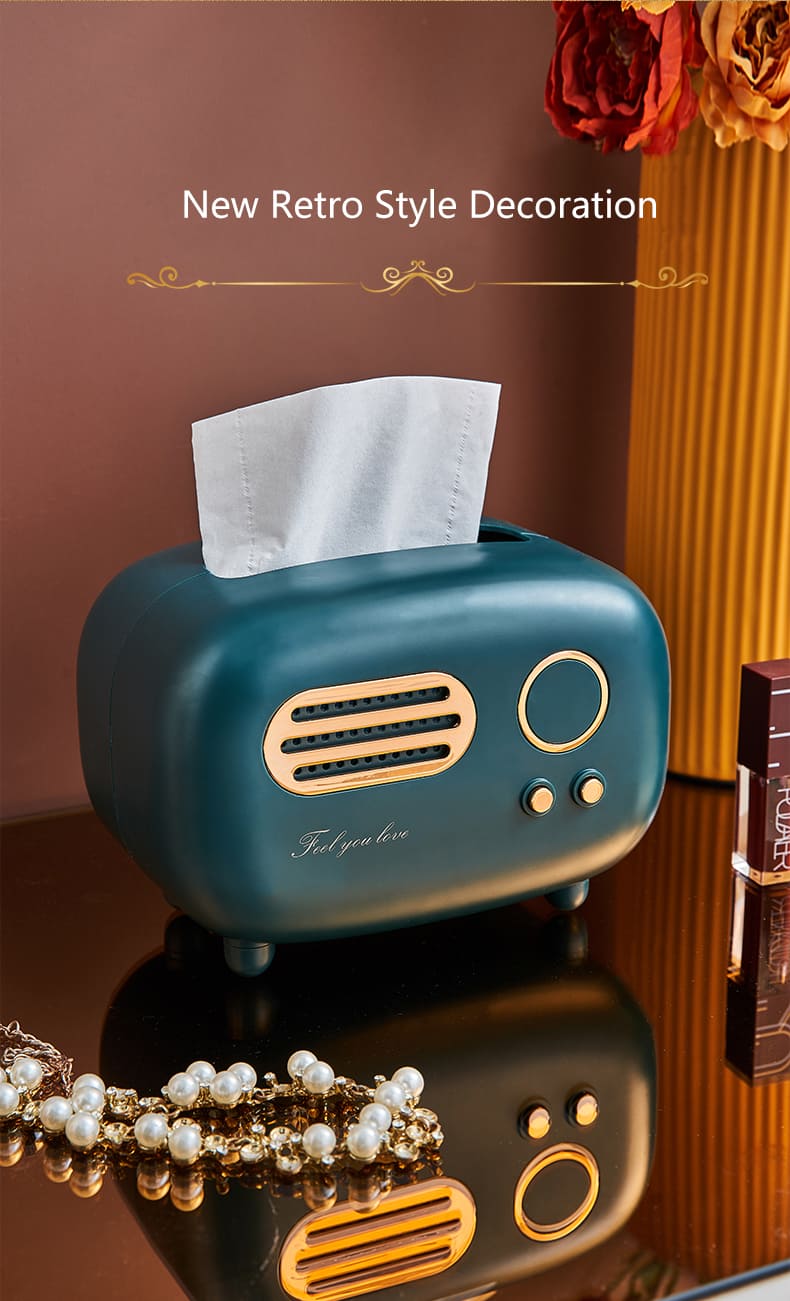 Retro Radio Tissue Box