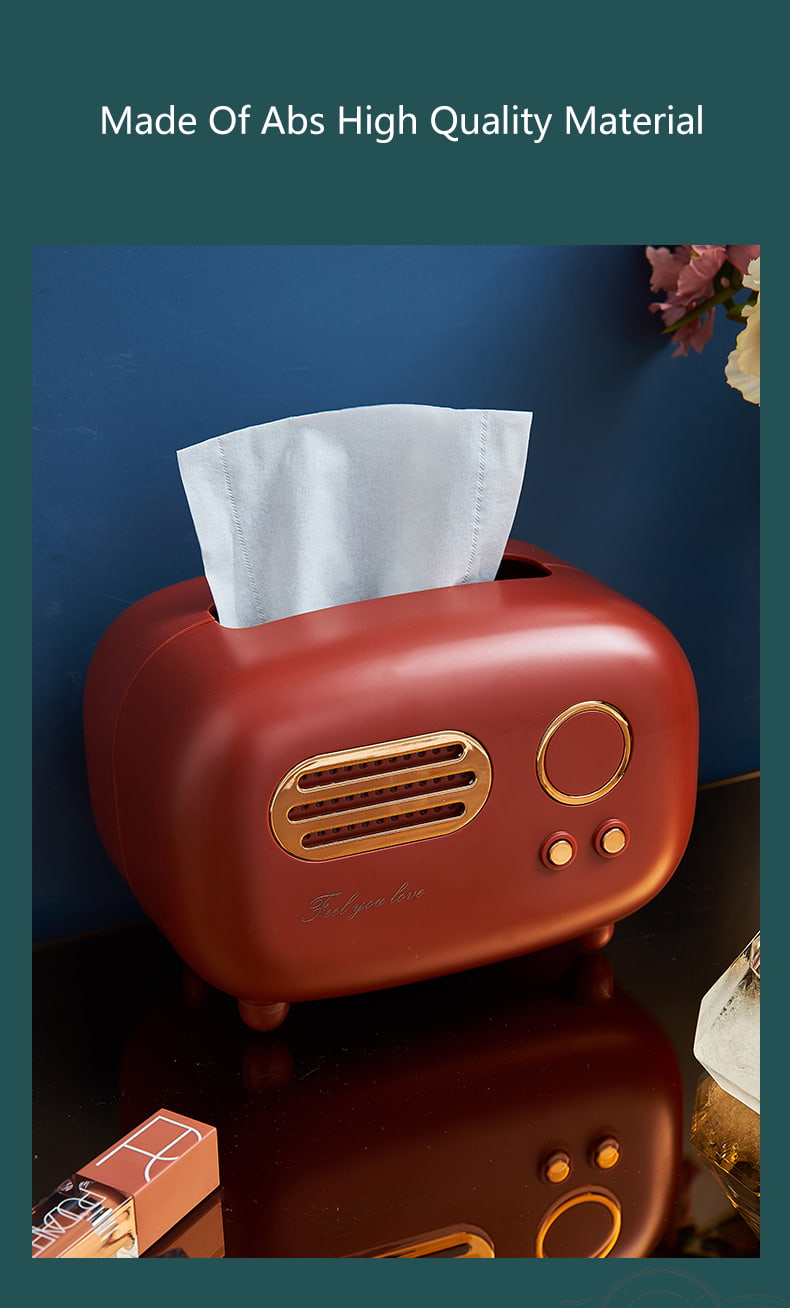 Retro Radio Tissue Box