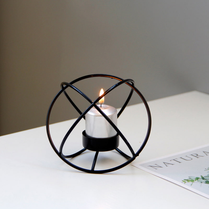 Spherical Metal Candle Holder