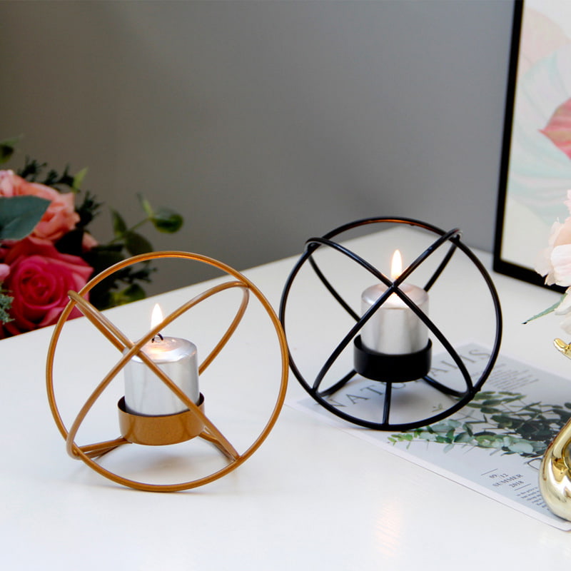 Spherical Metal Candle Holder