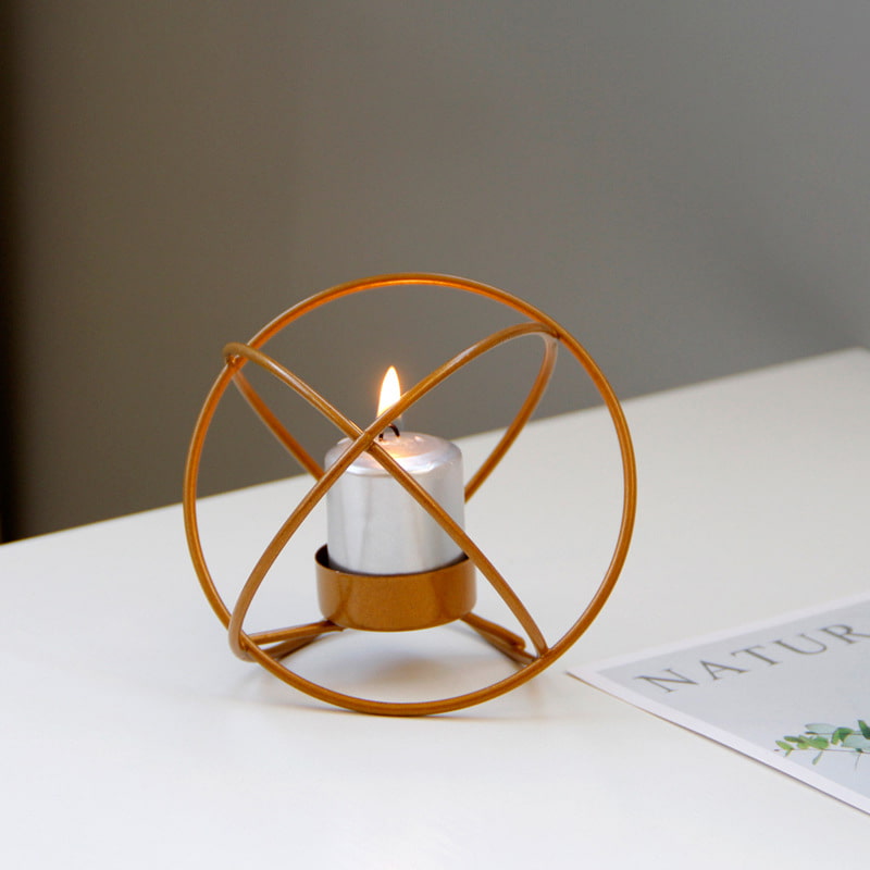 Spherical Metal Candle Holder