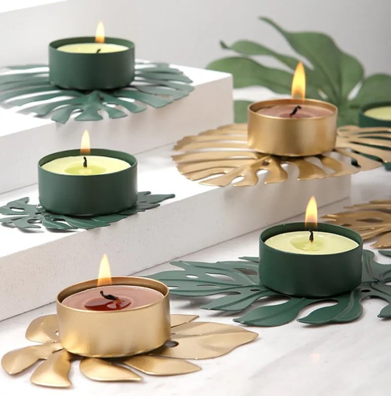 Turtle Leaf Candle Holder