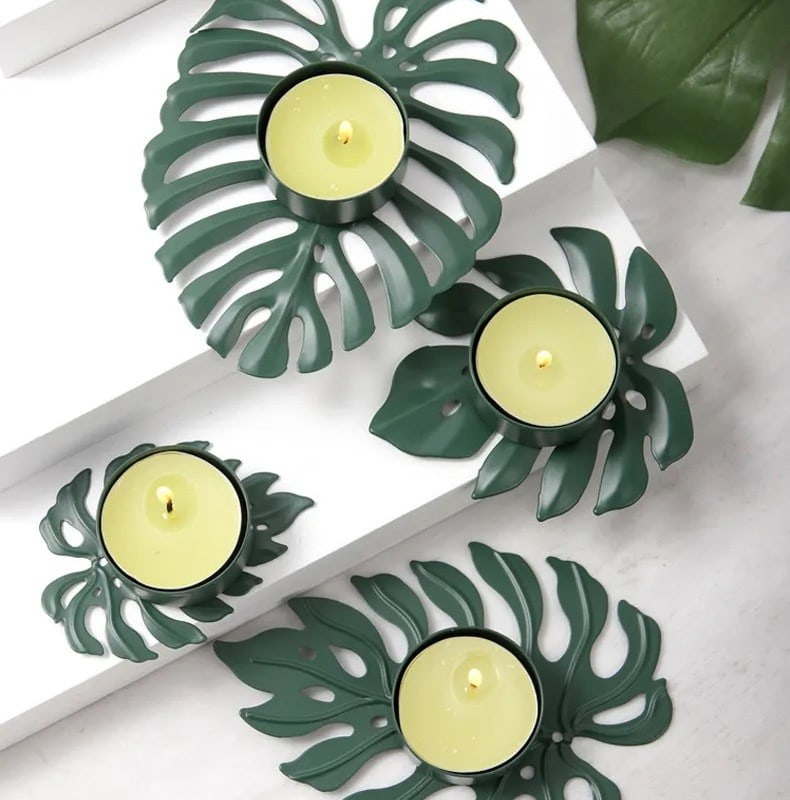 Turtle Leaf Candle Holder